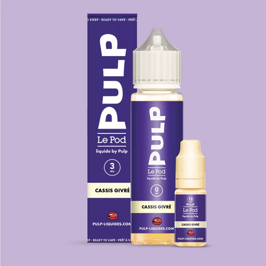 pack cassis givre le pod liquide by pulp 60 ml pack cassis givre le pod liquide by pulp 60 ml