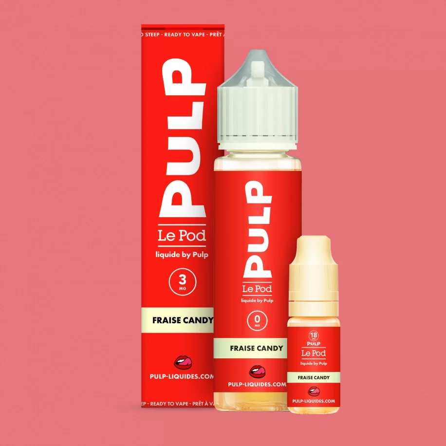 pack fraise candy le pod liquide by pulp 60 ml pack fraise candy le pod liquide by pulp 60 ml