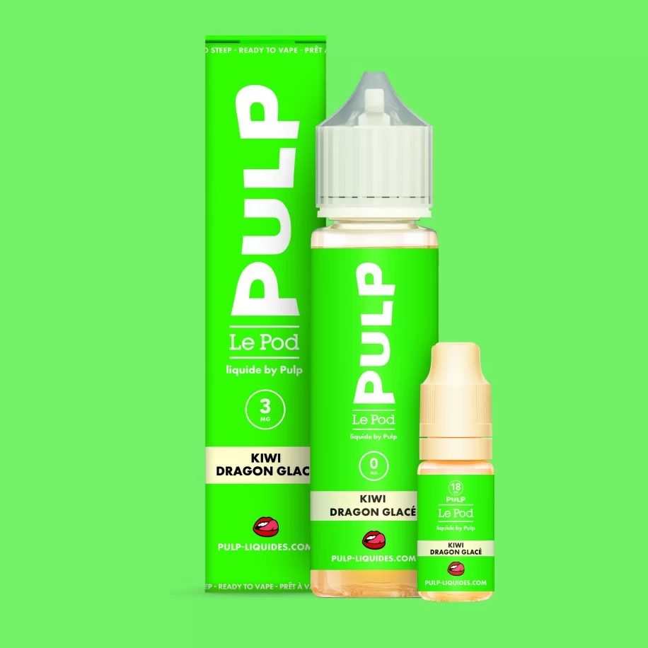 pack kiwi dragon glace le pod liquide by pulp 60 ml pack kiwi dragon glace le pod liquide by pulp 60 ml