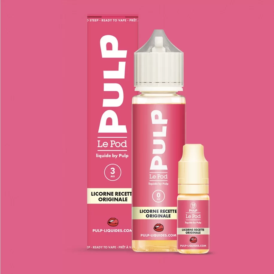 pack licorne recette originale le pod liquide by pulp 60 ml pack licorne recette originale le pod liquide by pulp 60 ml