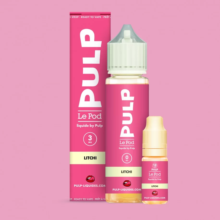 pack litchi le pod liquide by pulp 60 ml pack litchi le pod liquide by pulp 60 ml